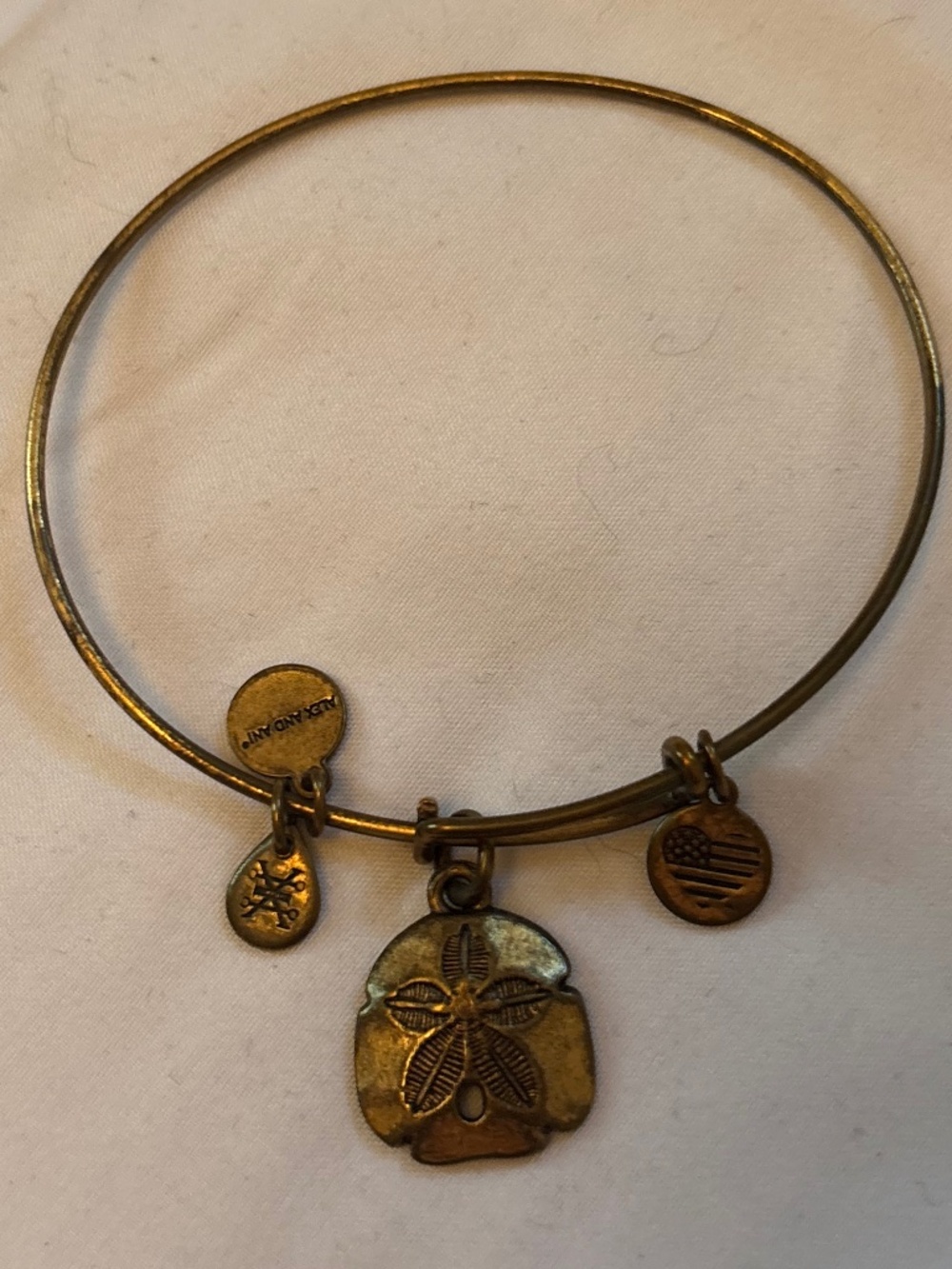 Alex and Ani sand dollar bangle bracelet